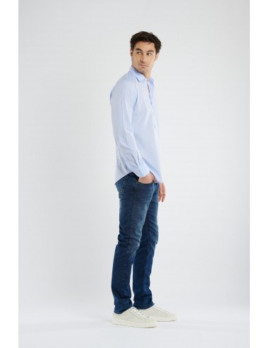 CHEMISE AJUSTÉE BLEUE commande en ligne