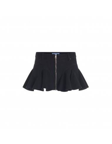 black mini denim skirt Comparez plus de prix