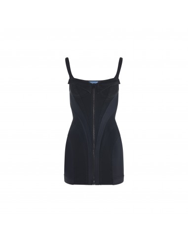 black corseted denim dress ou a consommer sur place