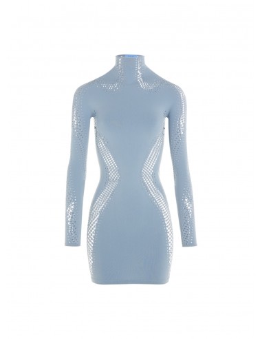 blue seamless day dress Par le système avancé 