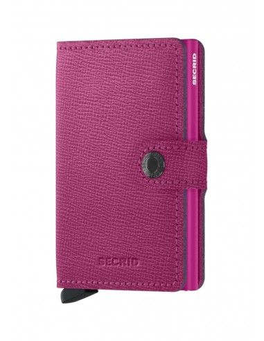 Porte-cartes Secrid MC Miniwallet Crisple Fuchsia hantent personnes