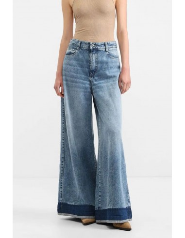 Jean Palazzo Please Bande Blu Denim de votre