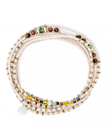 Bracelet/Collier Têtes Blondes Andy Rose Champagne 6 plus qu'un jeu 