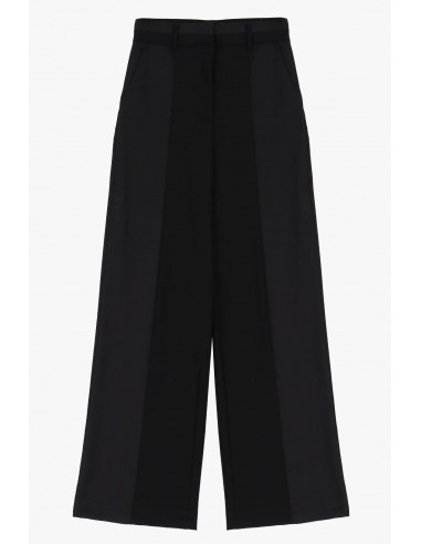 Pantalon Palazzo Imperial Satin Nero de technologie