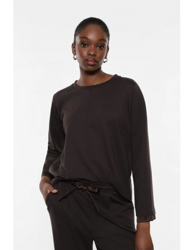 Sweat Imperial détail satin Brown vente chaude votre 