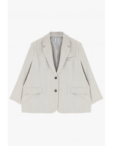 Blazer Oversize Imperial Velours côtelé Latte la chaussure