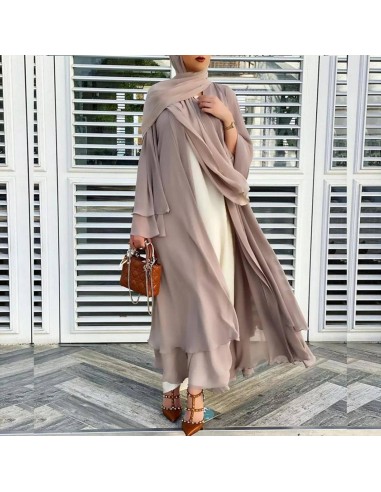 Abaya Femme Beige pas cher chine