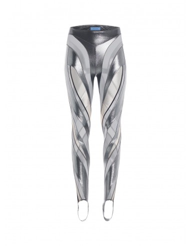 silver sheer spiral leggings france