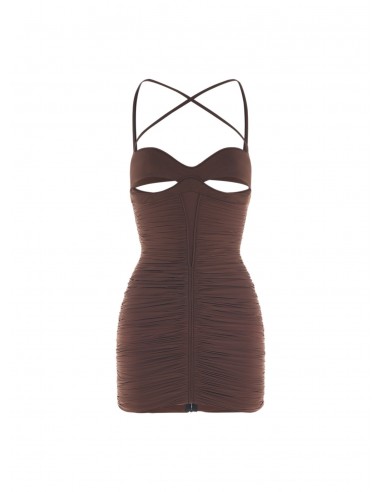 brown party dress pas cher