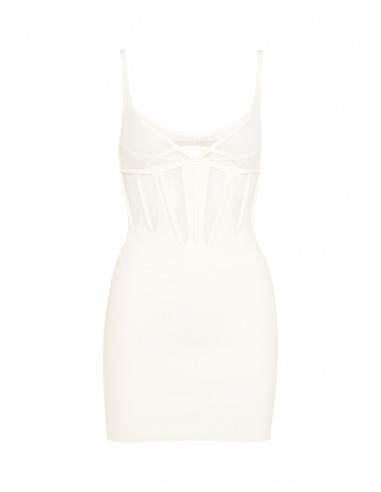 white corseted dress ou a consommer sur place