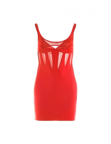 red corseted dress du meilleur 