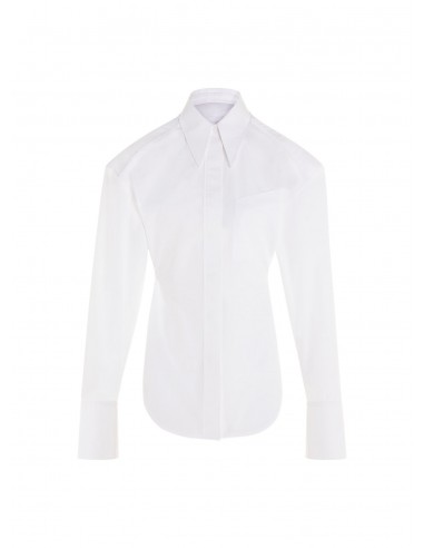 white structured poplin shirt Vous souhaitez 