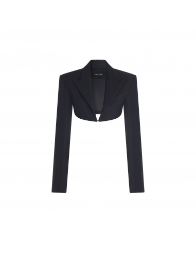 black cropped jacket le concept de la Pate a emporter 