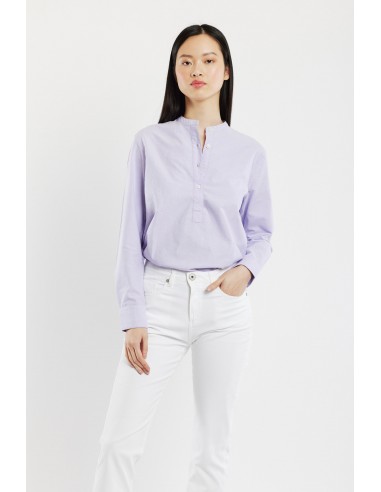 CHEMISE PORTOFINO OXFORD LILAS la colonne vertébrale