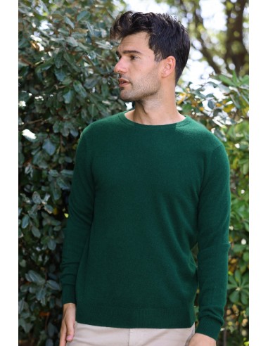 PULL COL ROND CACHEMIRE Vert Vous souhaitez 