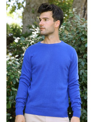 PULL COL ROND CACHEMIRE bleu klein 2 - 3 jours ouvrés.