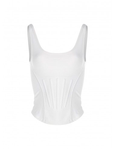 white corseted tank top de technologie